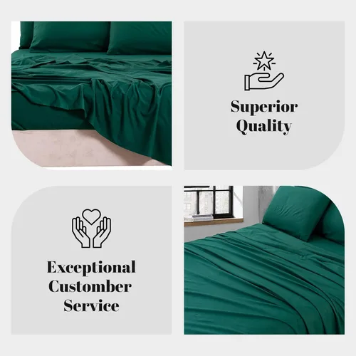 Miniatura 4 de Bedlifes Juego de sábanas tamaño Queen, sábanas refrescantes, ultra suaves, sedosas, transpirables, con bolsillo profundo, juego de ropa de cama