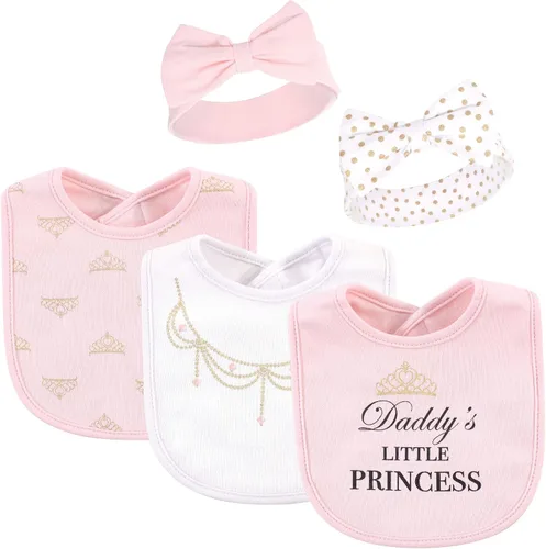 Miniatura 2 de Little Treasure baby-girls Bib and Headband Set