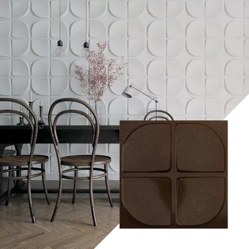 Miniatura 14 de Ekena Millwork WP20X20EUWH 19 5/8 pulgadas de ancho x 19 5/8 pulgadas de alto Edmund EnduraWall Decorativo 3D Panel de pared cubre 2.67 pies