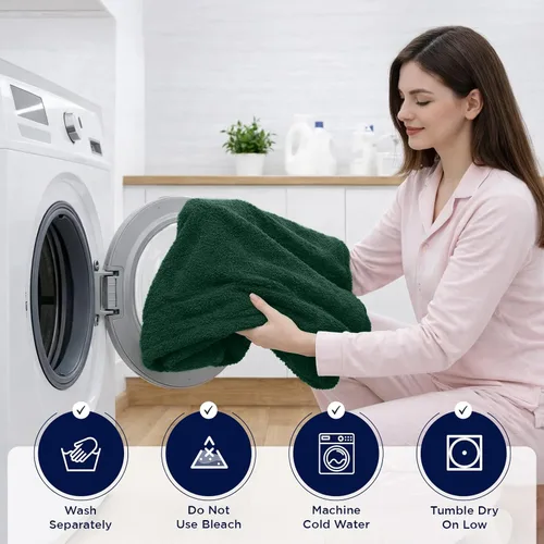 Miniatura 265 de DAN RIVER Paquete de 2 sábanas de baño de 35x70 pulgadas, sábanas de baño jumbo acanaladas para adultos, toallas grandes gruesas y absorbentes