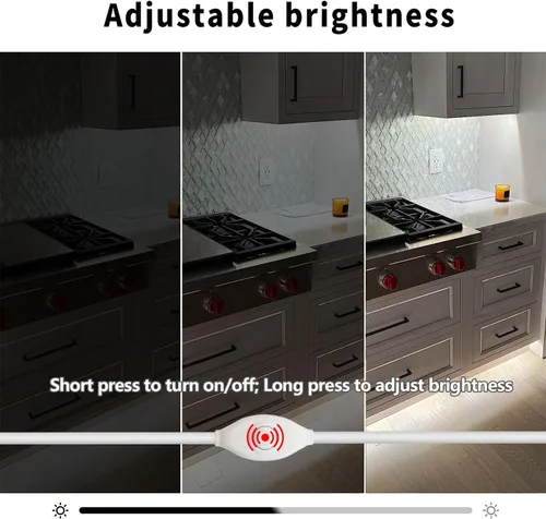 Miniatura 2 de ZSLAIFU Tira de luces LED de 5 V, tira de luz LED USB blanca, tira de luz LED de mazorca regulable de 3.28 pies, tira LED corta de alto brillo