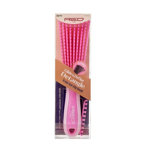 Miniatura 14 de Red by Kiss Cepillo desenredante antideslizante Glide & Define con cerdas naturales de jabalí 10% para cabello natural