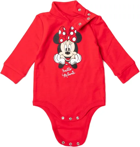 Miniatura 6 de Disney Minnie Mouse - Paquete de 2 mamelucos de manga larga con cuello alto y cuello alto