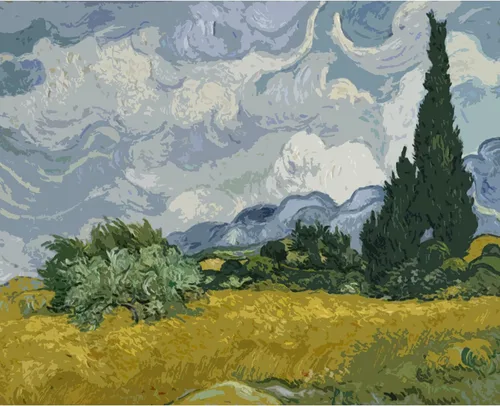 Miniatura 16 de Serie de Obras Maestras de Vincent Van Gogh Pintura por Números para Adultos de Tucocoo, Kits de Pintura por Números DIY para Adultos Principiantes