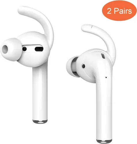 Miniatura 6 de Ganchos para orejas antideslizantes de silicona suave compatibles con Apple Airpods 2 y 1, ligeros, mejora de calidad de sonido para auriculares