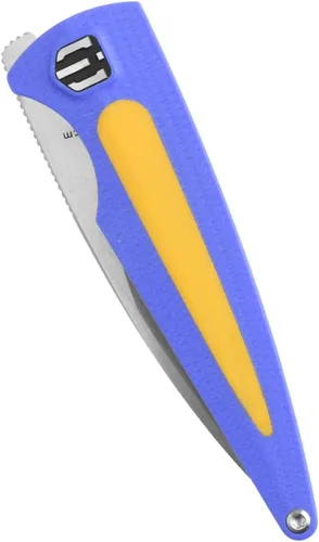 Miniatura 2 de SHIELDON Colibri - Cuchillo de bolsillo de acero de 2.91 pulgadas, hoja G10, mango de titanio, clip de bolsillo, cuchillo plegable con bloqueo