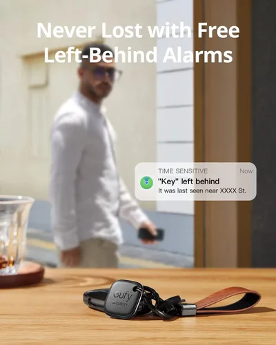 Miniatura 7 de eufy Security de Anker SmartTrack Link (negro, paquete de 1), no compatible con Android, funciona con Apple Find My (solo iOS), buscador de llaves