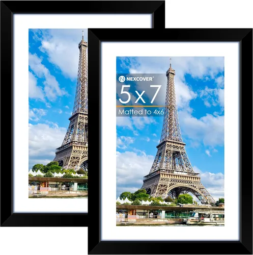 Miniatura 45 de NEXCOVER Portarretratos de 8.5 x 11 pulgadas, color negro, 10 unidades, marcos de fotos de 8.5 x 11 pulgadas con plexiglás HD inastillable, marcos