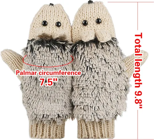 Miniatura 4 de Guantes de inverno supercálidos con diseño de erizo