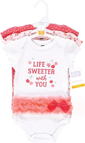 Miniatura 248 de Hudson Baby baby-girls Cotton Bodysuits 3-pack
