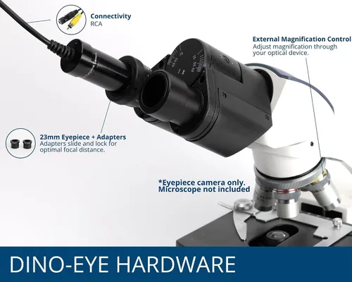 Miniatura 3 de Dino-Lite Cámara ocular RCA AM422XN - Resolución de 640 x 480, uso para microscopio tradicional, no necesita software, se conecta directamente a una