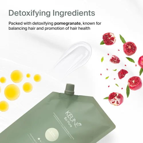 Miniatura 4 de KEUNE So Pure Clarify - Recambio de champú, fórmula de limpieza profunda y desintoxicante con granada para cabello graso, sin sulfato, 13.5 onzas