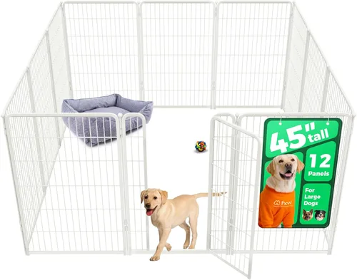 Miniatura 25 de FXW Homeplus Unleashed Corralito para Perros de Interior - Juego Sin Estrés y Seguro, Resistente de 24 Pulgadas 4 Paneles Corral para Cachorros