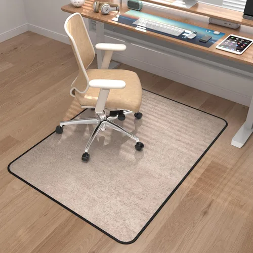 Miniatura 16 de Placoot Tapete para silla de escritorio para suelo de madera dura, superficie de pana de 55 x 35 pulgadas, tapete para silla de oficina para sillas