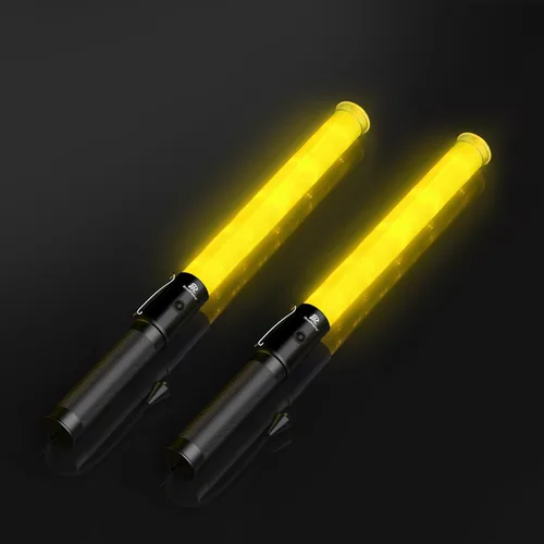Miniatura 11 de RoadHero Varita de tráfico de 16 pulgadas, paquete de 2 luces de control de tráfico aéreo con 3 modos intermitentes, varitas de señal de seguridad