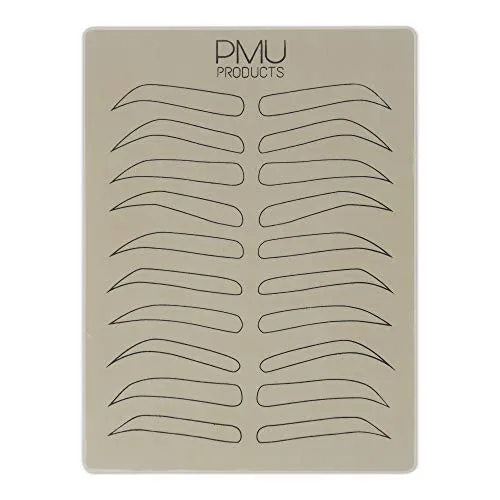 Miniatura 5 de Cosmopolitan Pack Piel de práctica de microblading de doble cara Látex profesional realista para tatuajes Variedad especial de diseños