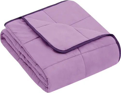 Miniatura 56 de yescool - Manta con peso, 7 libras, fresca, transpirable, con cuentas de cristal prémium, lavable a máquina, para dormir, 60-90 libras, 41 x 60 Gris