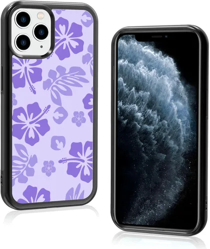 Miniatura 33 de FANXI Funda de teléfono de hibisco azul compatible con iPhone 11 de 6.1 pulgadas, funda protectora a prueba de golpes de TPU con bonita flor azul