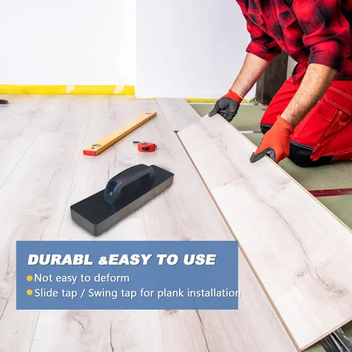 Miniatura 2 de Bloque de roscado, bloque de instalación de piso con mango no requiere martillo, para laminado/madera/madera dura/LVT/LVP/tablones de vinilo