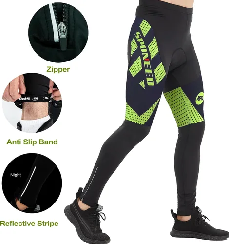 Miniatura 4 de sponeed - Mallas de ciclismo para hombre, acolchadas, 4D, para ciclismo de carretera