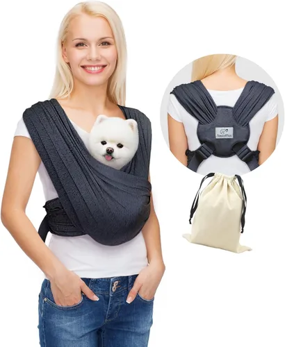 Miniatura 9 de Transportador para perros pequeños, transportador de perros con orientación frontal, eslinga para gatos manos libres, tamaño ajustable, reduce