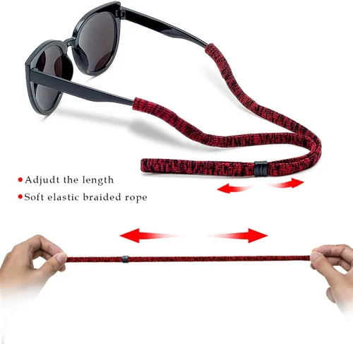 Miniatura 2 de Correa ajustable para lentes (paquete de 6) para lentes de sol, para hombres y mujeres Paquete de 6 (colorido)