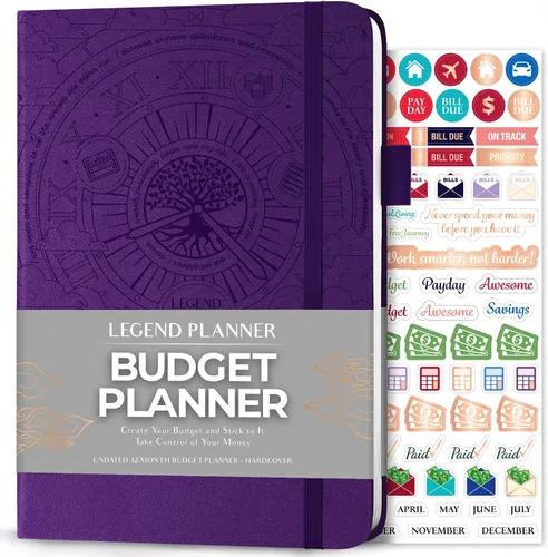 Miniatura 9 de Legend Budget Planner - Libro organizador financiero, cuaderno de cuentas de dinero y seguimiento de gastos para presupuestos mensuales del hogar