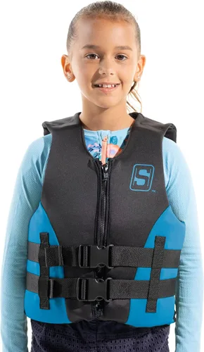 Seachoice Evoprene - Chaleco salvavidas multideporte, nivel 70, tallas de niño a adulto Azul/Negro