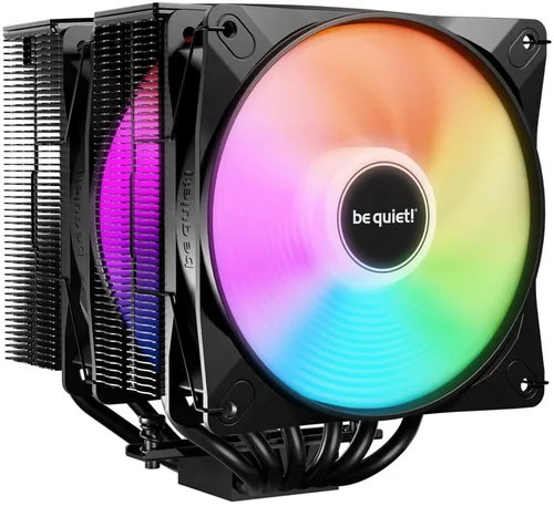 be quiet! Pure Rock Pro 3 LX Enfriador de aire para CPU | 6 tubos de calor de alto rendimiento de 6mm con tecnología HDT | Ventilador ARGB PWM