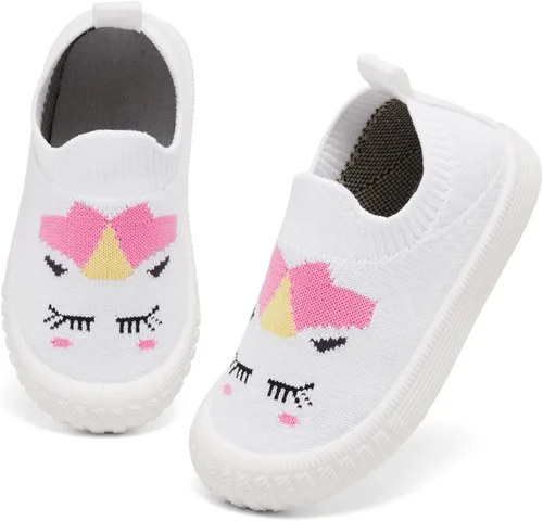 Miniatura 3 de Tianohoh Zapatos deportivos para niños y niñas, zapatos casuales para caminar, transpirables, ligeros, de malla, sin cordones, mocasines