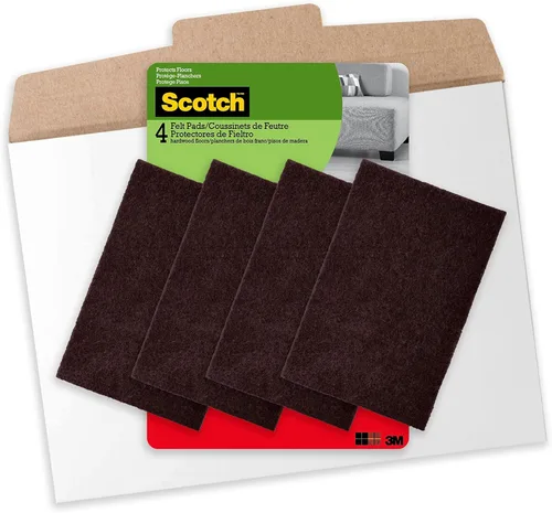 Miniatura 13 de Scotch almohadillas de fieltro, redondas, marrones, de 1 pulgada de diámetro, 16 almohadillas por paquete (SP821-NA)., SP820-NA