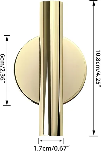 Miniatura 3 de JUXYES Paquete de 2 floreros de pared de metal con calcomanías, moderno soporte para flores secas, decoración de pared para porche, oficina en casa