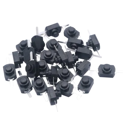 Miniatura 6 de mxuteuk 50 unids interruptor de botón micro autobloqueo DC 30V 1A para SMD tipo linterna lámpara luz salida de pared pestillo mini interruptor