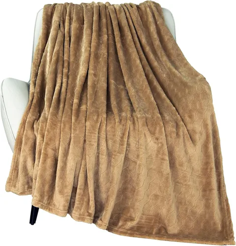 Miniatura 11 de TOONOW - Manta decorativa de vellón, supersuave, afelpada, cómoda y mullida, con patrón geométrico, franela de microfibra, para sillón, cama y sofá