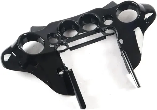 Miniatura 5 de Carenado interior delantero de murciélago compatible con Harley Davidson Touring Street Electra Glide FLHX FLHTC FLHTCU FLHT-Negro brillante