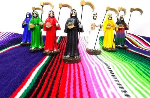Miniatura 3 de Estatuas Santa Muerte 4" Set de 7 piezas