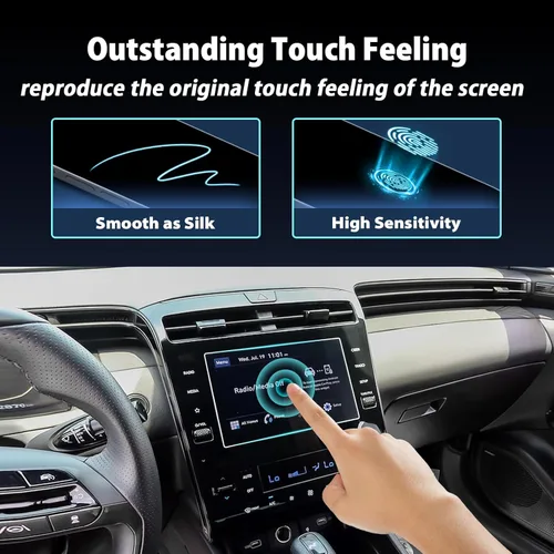 Miniatura 7 de LUWU Tucson - Protector de pantalla para Hyundai Tucson 2022 2023 2024 (SE/SEL/azul) 8 pulgadas 2024 Hyundai Tucson Accesorios 2024 Tucson pantalla