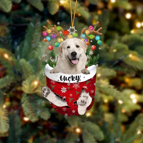 Miniatura 20 de Adorno de Navidad personalizado para perro Airedale Terrier en bolsillo de nieve, adorno para árbol de Navidad, idea de regalo para amantes