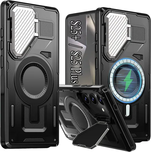 Miniatura 27 de para Galaxy S24 Plus Funda Magnética, Funda Resistente y Rugosa con Protección contra Caídas [Compatible con Carga Inalámbrica Rápida] Funda