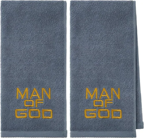 Miniatura 12 de Buryeah 2 Piezas Toallas de Mano Pastor Toallas de Mano Bordadas Cristianas Regalos de Apreciación para el Clero de la Iglesia Cristiana para el Día