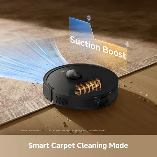 Miniatura 7 de DREAME D20 Air Plus Robot Vaccum and Mop Combo con succión de 20,000 Pa, tecnología antienredos, muelle de vaciado automático, limpieza profunda