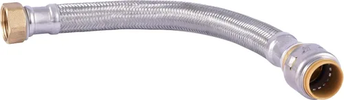 Miniatura 7 de SharkBite - Conector flexible para calentador de agua de 3/4 pulgadas x 3/4 pulgadas FIP x 12 pulgadas de acero inoxidable trenzado, conexión