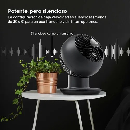 Miniatura 5 de IRIS USA - Ventilador WOOZOO de circulación oscilante de aire, estilo globo, compacto y personal con mando a distancia, 12 pulgadas, PCF-SC15