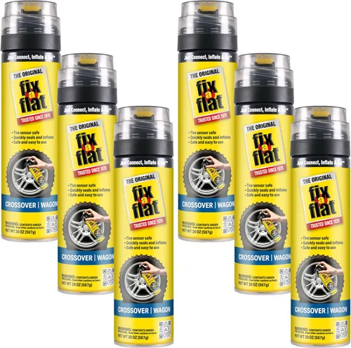 Miniatura 12 de Fix-a-Flat S60410 - Reparación e inflador de neumáticos planos de emergencia en aerosol, para neumáticos compactos, fórmula ecológica, ajuste