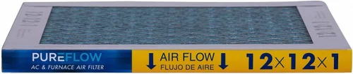 Miniatura 7 de PureFlow - Filtro de aire para horno doméstico de 12 x 12 x 1, con 4 capas de tecnología de filtración avanzada, MERV-13 paquete de 2