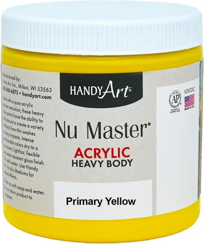 Miniatura 6 de Handy Art Nu Master - Pintura acrílica de cuerpo pesado, 16 onzas, color blanco titanio Titanio Blanco