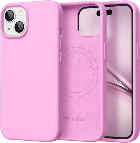 Miniatura 174 de GolbinBox Funda magnética para iPhone 17, compatible con MagSafe, cubierta de silicona integrada para control de cámara, funda de silicona líquida a