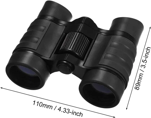 Miniatura 2 de uxcell Prismáticos 4X30 Compactos Plegables Binoculares A Prueba De Golpes Negro Con Correa Para El Cuello Para La Observación De Aves Senderismo
