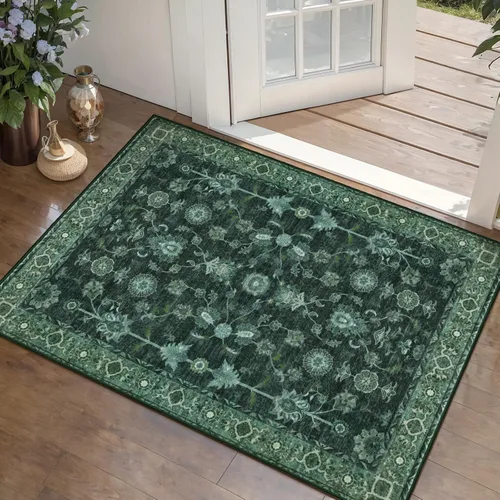 Miniatura 57 de Tangsoo Alfombra lavable para pasillo, antideslizante, 2 x 6 pies, estilo bohemio, floral, vintage, para entrada, suelo suave, para cocina, baño