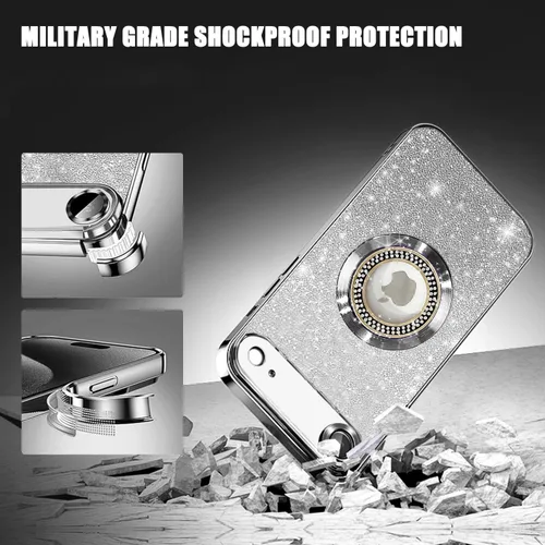 Miniatura 393 de Misscase Funda magnética con purpurina para iPhone 11 compatible con MagSafe, protección completa, delgada, a prueba de golpes, antiarañazos